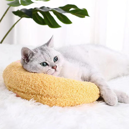 coussin pour chat banane