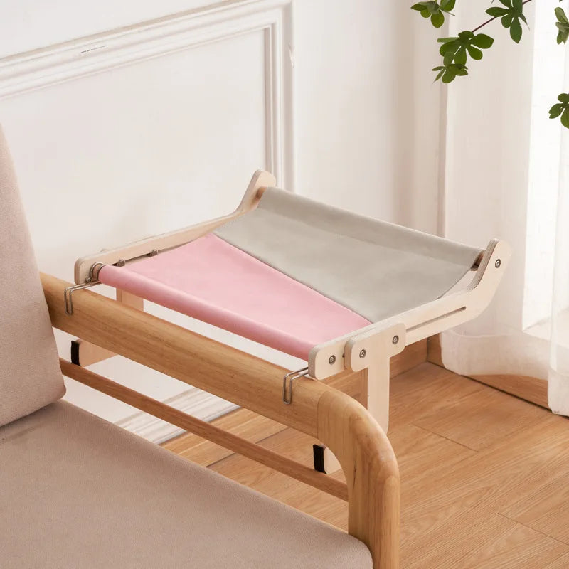 hamac lit gris rose